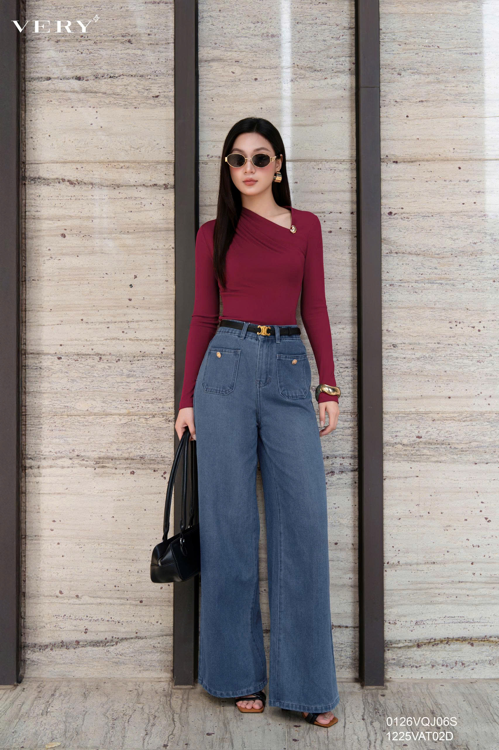 Quần suông cúc trang trí 0126VQJ06S